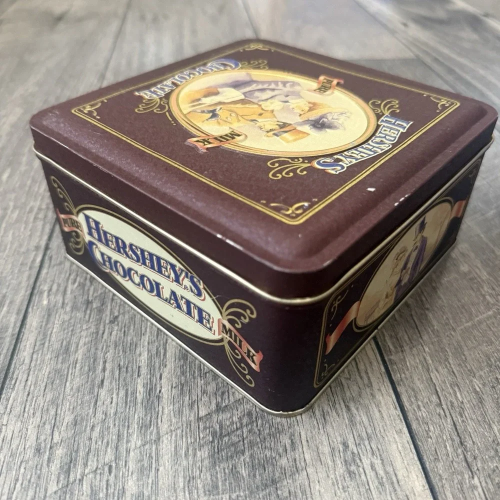 1995 Hershey's Pure Milk‎ Chocolate Vintage Edition #4 Metal Candy Tin Canister